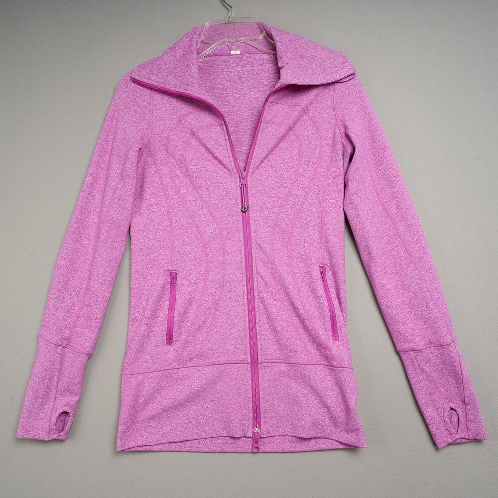 Lululemon In Stride Jacket Womens 4 Purple Full Zip